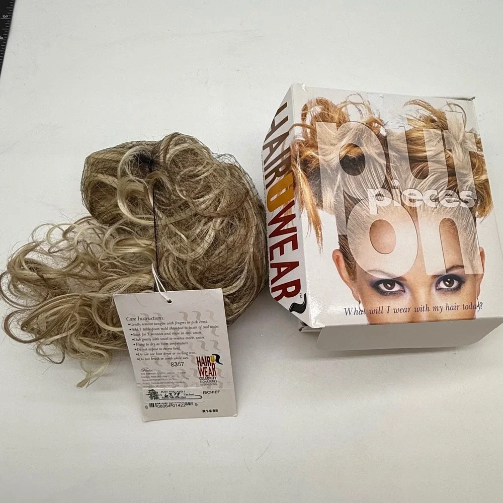 Celebrity Hair Wear Blonde Curly Claw Clip In Hair Piece Extension Hairuwear‎